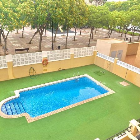Casa Tino 500M Playa Terraza Garaje Piscina Lägenhet Aguadulce  Exteriör bild